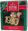 1990 Fabulous Decade Ornament Hallmark Keepsake Collector's Series