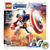 LEGO Marvel Avengers Captain America Mech Armor 121 Piece Building Set 76168
