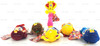 Sailor Moon Lot of 6 Plush Toys Sailors and Wand with Tags 1994 Banpresto