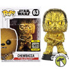 Funko Pop Star Wars 63 Chewbacca Bobble-Head Gold Galactic Convention Exclusive