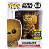 Funko Pop Star Wars 63 Chewbacca Bobble-Head Gold Galactic Convention Exclusive