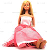 Barbie Supersize 18" Doll in Pink & Red Dress 1977 Mattel #9828