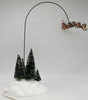 Department 56 Up Up & Away Animated Reindeer and Sleigh Village & Figure #52593