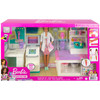 Barbie Careers Fast Cast Clinic with Brunette Doctor Doll and Playset Mattel