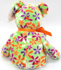 Ty Beanie Babies Groovey the Flower Print Bear Plush 2006