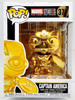 Funko POP Marvel Studios 10 Captain America Gold Chrome 377 Vinyl Figure