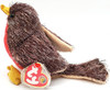 Ty Beanie Babies Serenade the Robin BBOM Plush 2004