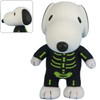 Peanuts Snoopy in Skeleton Outfit 4.5" Moveable Plush FigureKey 2024 NEW