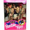 Army Star 'N Stripes Barbie & Ken Dolls Deluxe Set 1992 Mattel 5626