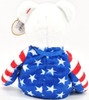 Ty Beanie Babies Liberty the Bear White Patriotic Plush 2002
