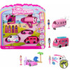 Barbie Mini BarbieLand 4-Pack Doll & Vehicle Set 4 Dolls and 4 Iconic Vehicles