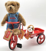 Boyds Bears The Coca-Cola Collection Craig & Dog on Tricycle Item No. 919917 NEW