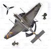 Fighters of World War II Postage Stamp JU87 Stuka 1-110 Plane 2015 ATLAS #494193