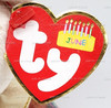 Ty Beanie Babies June the Birthday Bear Plush 2001