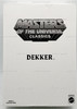 Masters of the Universe Classics Dekker Action Figure 2012 Mattel W8899