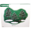 Department 56 Village Accessories Village Frosted Spruce Small 3 Pieces 53085