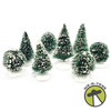 Department 56 Village Frosted Topiary Trees Set of 8 No. 52035