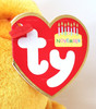 Ty Beanie Babies November the Birthday Bear with Hat Plush 2002