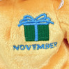 Ty Beanie Babies November the Birthday Bear with Hat Plush 2002