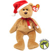 Ty Beanie Babies 1997 Holiday Teddy Christmas Plush in Santa Hat
