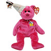 Ty Beanie Babies January the Birthday Bear with Hat Plush 2002