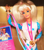 Super Gymnast Barbie Doll with Tumbling Ring 1995 Mattel 15821