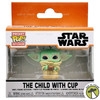 Funko Pocket POP Keychain The Mandalorian The Child with Cup Vinyl Figure