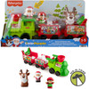 Fisher-Price Little People Toddler Toy Musical Christmas Train with Santa Elf & Reindeer Figures