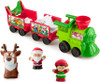 Fisher-Price Little People Toddler Toy Musical Christmas Train with Santa Elf & Reindeer Figures