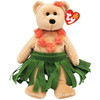 Ty Beanie Babies Alana the Bear Hawaiian with Hula Skirt Plush 2006