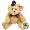 Ty Beanie Babies Happy Birthday the Bear with Blue Bowtie and Party Hat