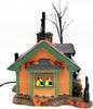 Department 56 Halloween Trick-or-Treat Lane the Black Cat Flat Box Set Lighted