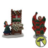 Department 56 Christmas Bazaar...Handmade Quilts Porcelain Figurines set 56594