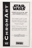 Star Wars Return Of The Jedi ChromArt Print Style A Mini Poster with COA Framed
