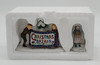 Department 56 Heritage Christmas Bazaar Sign Porcelain Figurines Set 56598