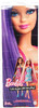 Barbie Hairtastic Orange Dress Long Purple Hair Doll 2012 Mattel #Y9928