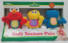 Sesame Street Elmo, Big Bird, & Cookie Monster Soft Texture Pals 1997 Tyco Baby