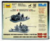 Zvezda Pak-40 German Anti-Tank Gun with Crew Model Kit 6257