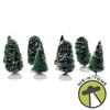 Department 56 Village Frosted Topiary Trees Set of 8 #52027 NEW