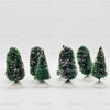 Department 56 Village Frosted Topiary Trees Set of 8 #52027 NEW