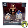 Disney Star Wars Droid Gift Pack Elite Series BB-8, R2-D2, and C3PO Figures NEW