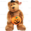 Ty Beanie Buddies Hocus the Bear Holding Pumpkin Halloween Plush 2005