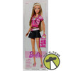 Barbie Blonde Hair Wearing Pink Plaid Top & Denim Skirt Doll 2008 Mattel New