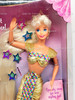 Jewel Hair Mermaid Barbie Doll Blonde with Sparkly Stars 1995 Mattel No. 14586