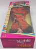 Barbie In India Black Hair Orange Gold & Black Saree Mattel New
