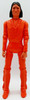1975 Marx Geronimo Rare Orange Action Figure + Accessories