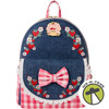 Strawberry Shortcake Denim Gingham Mini Backpack Loungefly