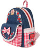 Strawberry Shortcake Denim Gingham Mini Backpack Loungefly