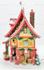 Dept 56 North Pole Series Reindeer Flying Feed Store Lighted #799919