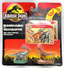 Jurassic Park Brachiosaurus & Velociraptor Die-Cast Dinosaur Set & Cards 1993
